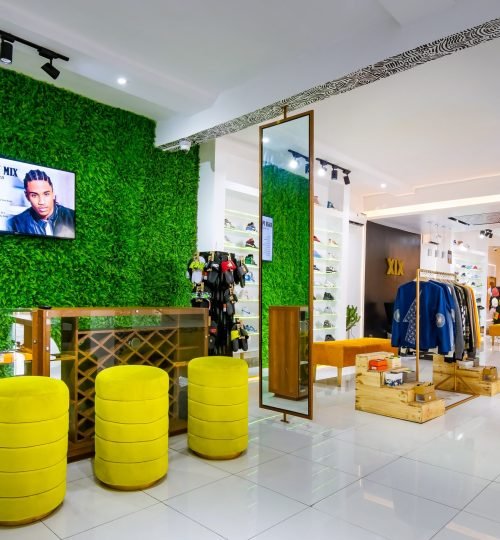 Interior shoot of NINETEEN Fashion Store at Matis Brass Mall, Lekki.